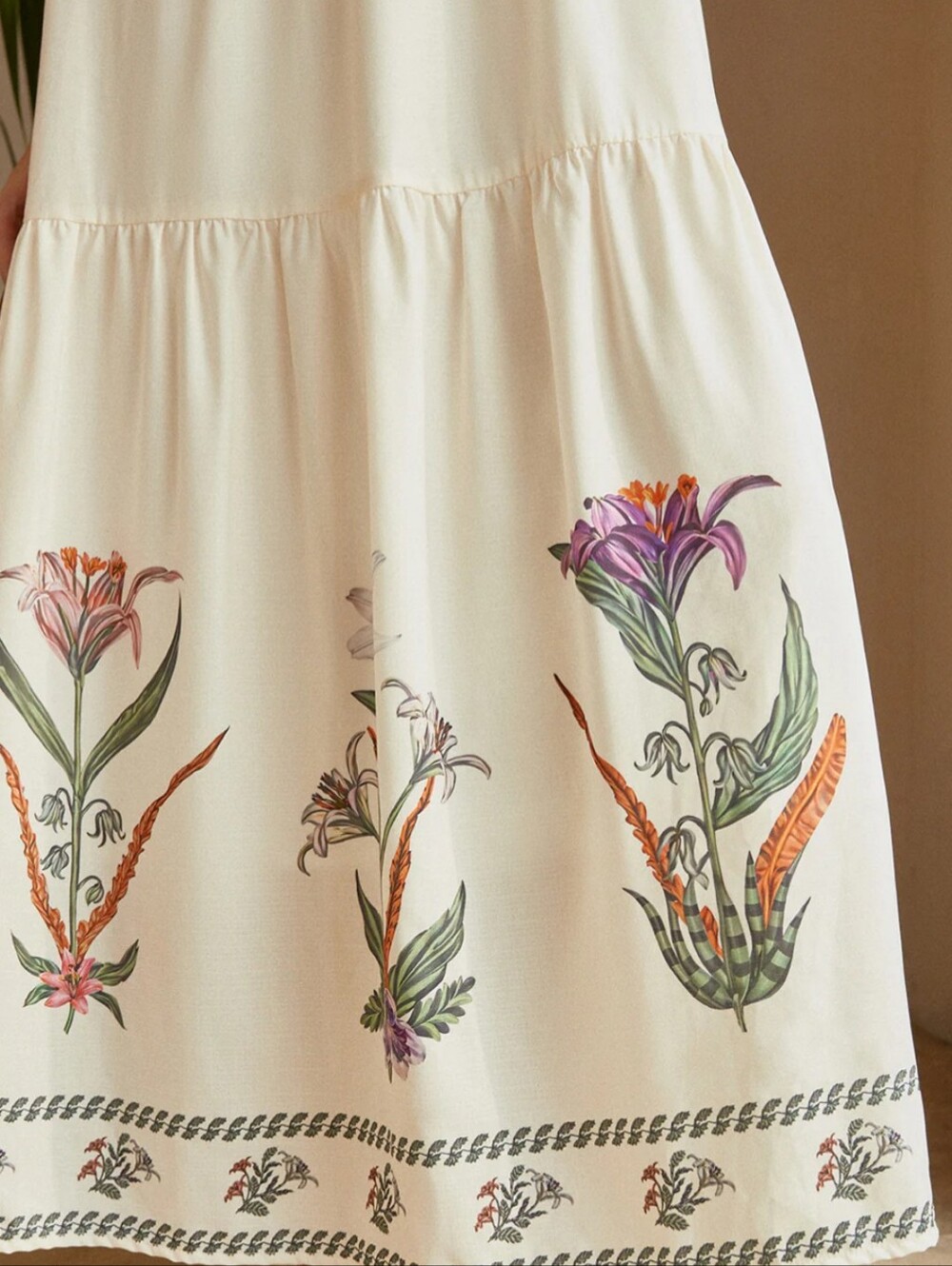 Commense Cream Floral Embroidered Maxi Dress - Picture 5 of 13